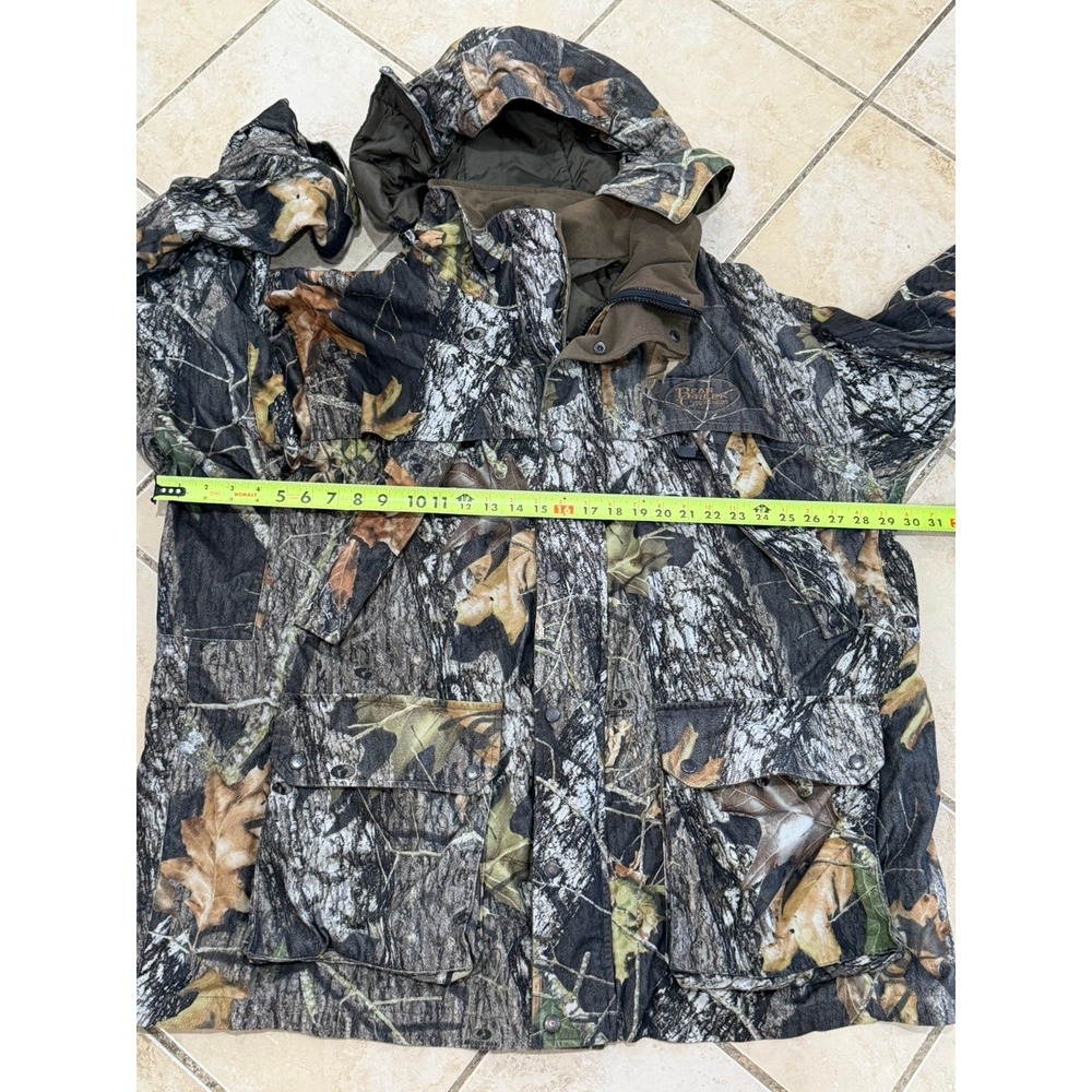 Bear Creek Outfitters Mossy Oak Camouflage Coat Jacket Mens Size 2XL Full Zipper - Picture 14 of 16